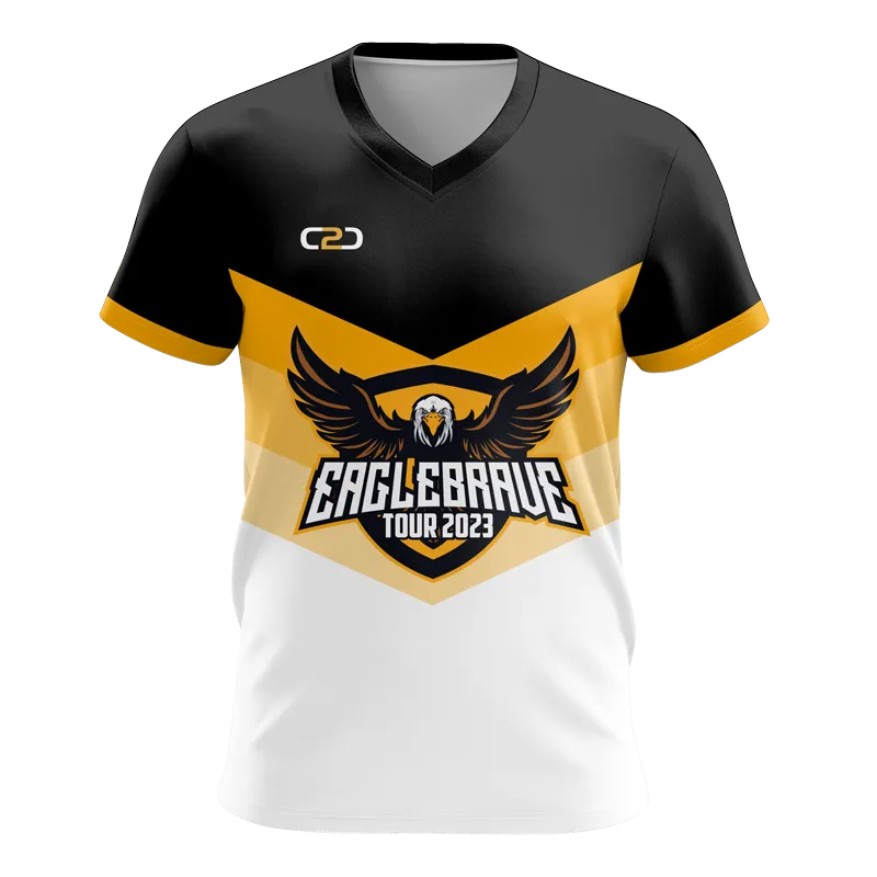 Eagle Brave V Neck Warmup Shirt Design Your Own Custom