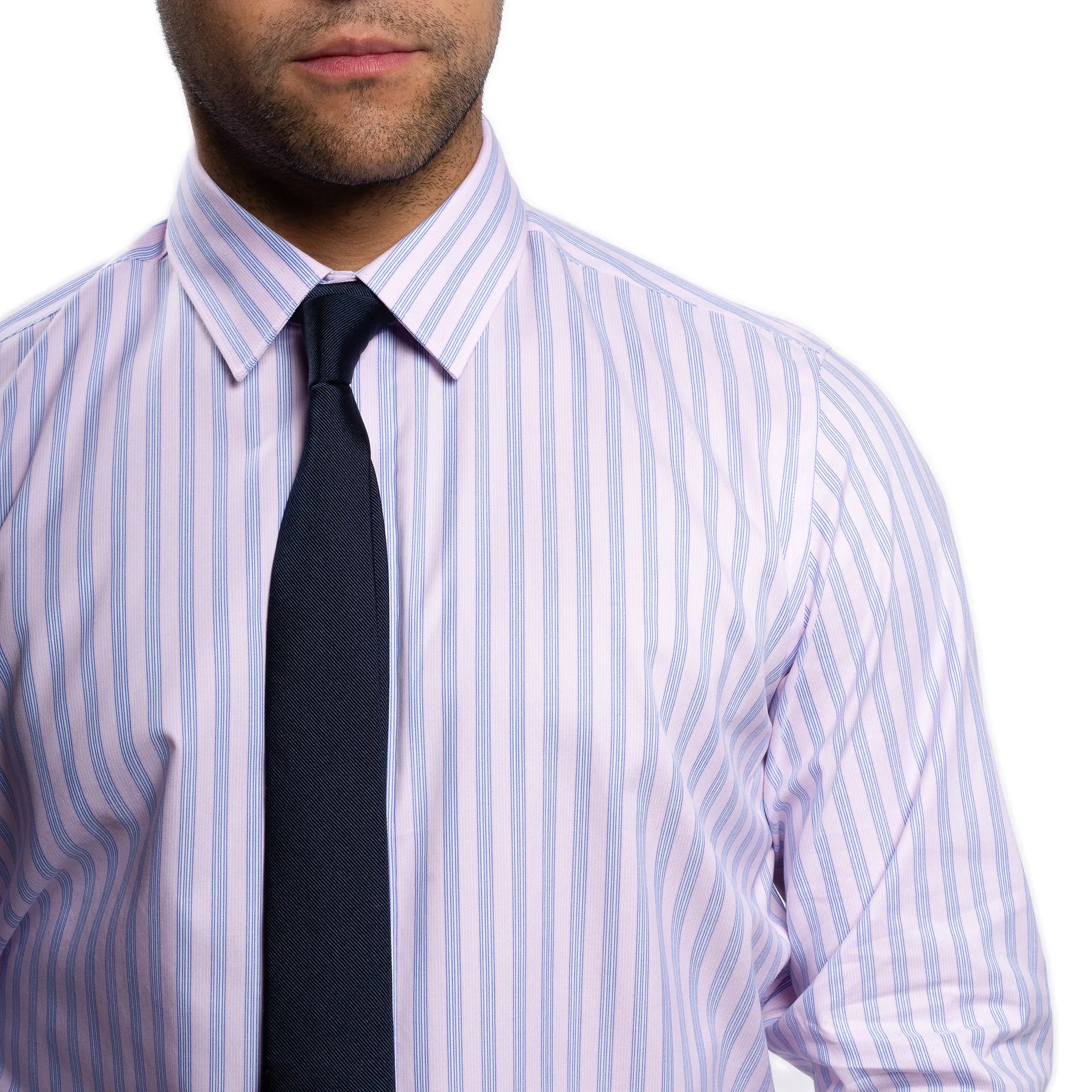 Easy Care Dress Shirt Standard Fit - Pink Stripe