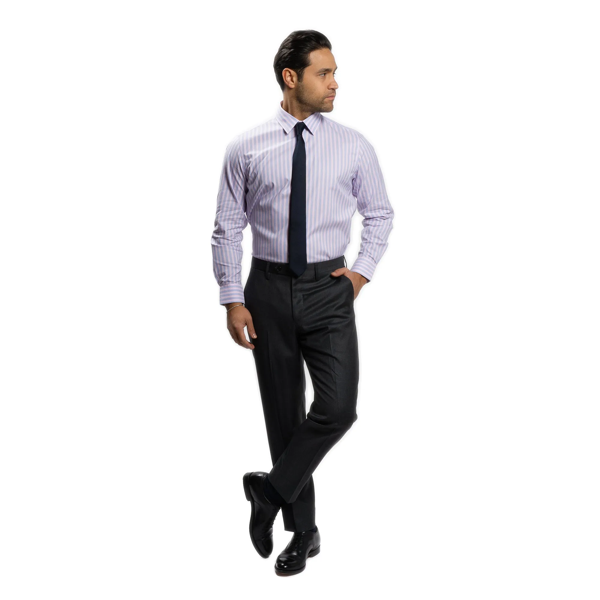 Easy Care Dress Shirt Standard Fit - Pink Stripe