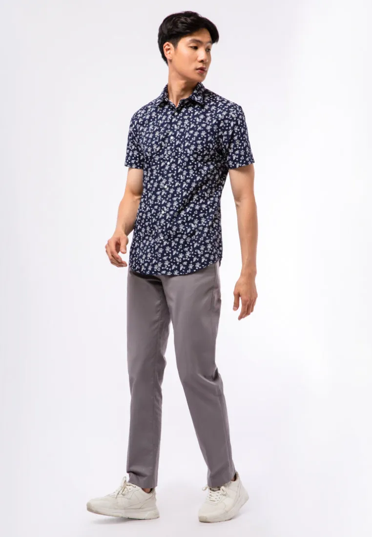 Easy Care Printed Short Sleeve Shirt