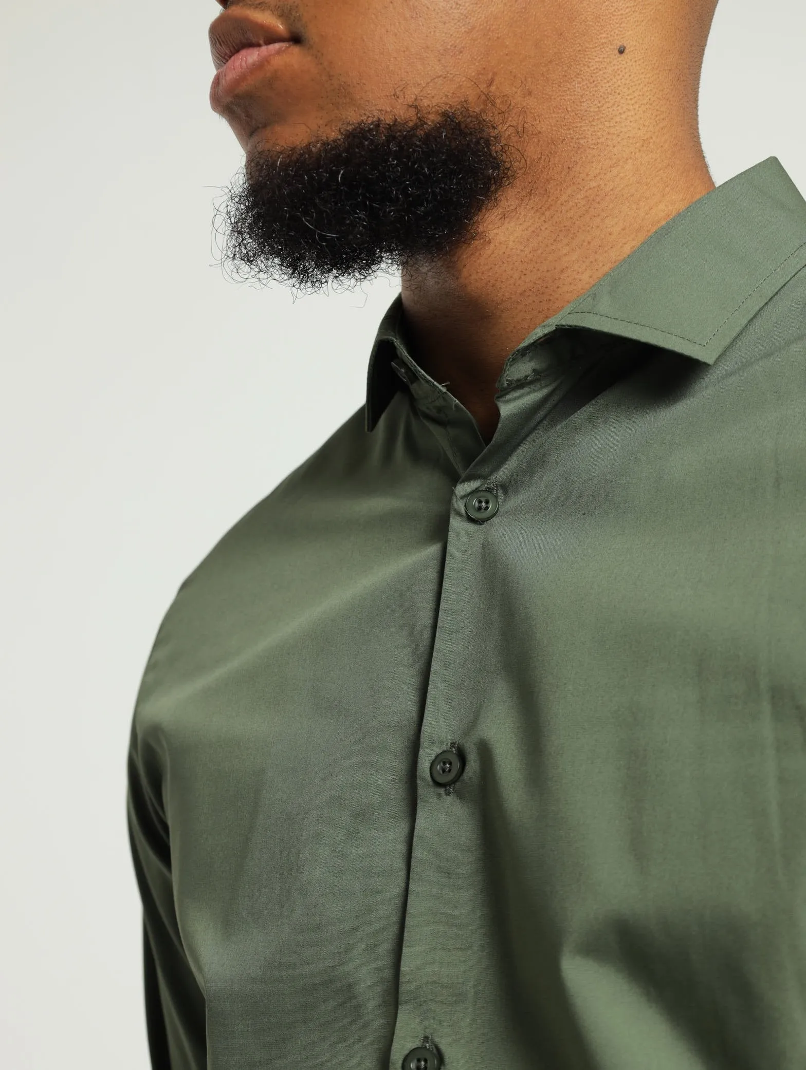 Easy Care Shirt - Fatigue