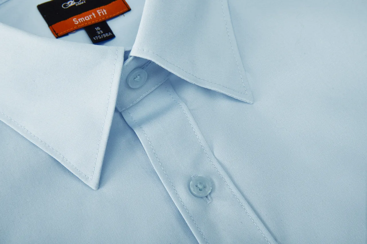 Easy Care Stretch Poplin Shirt in Smart Fit Classic Collar