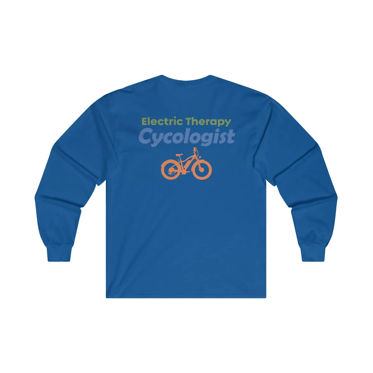 Ebike-Escapes: Electric Therapy Cycologist - Unisex Ultra Cotton Long Sleeve Ebike Shirt