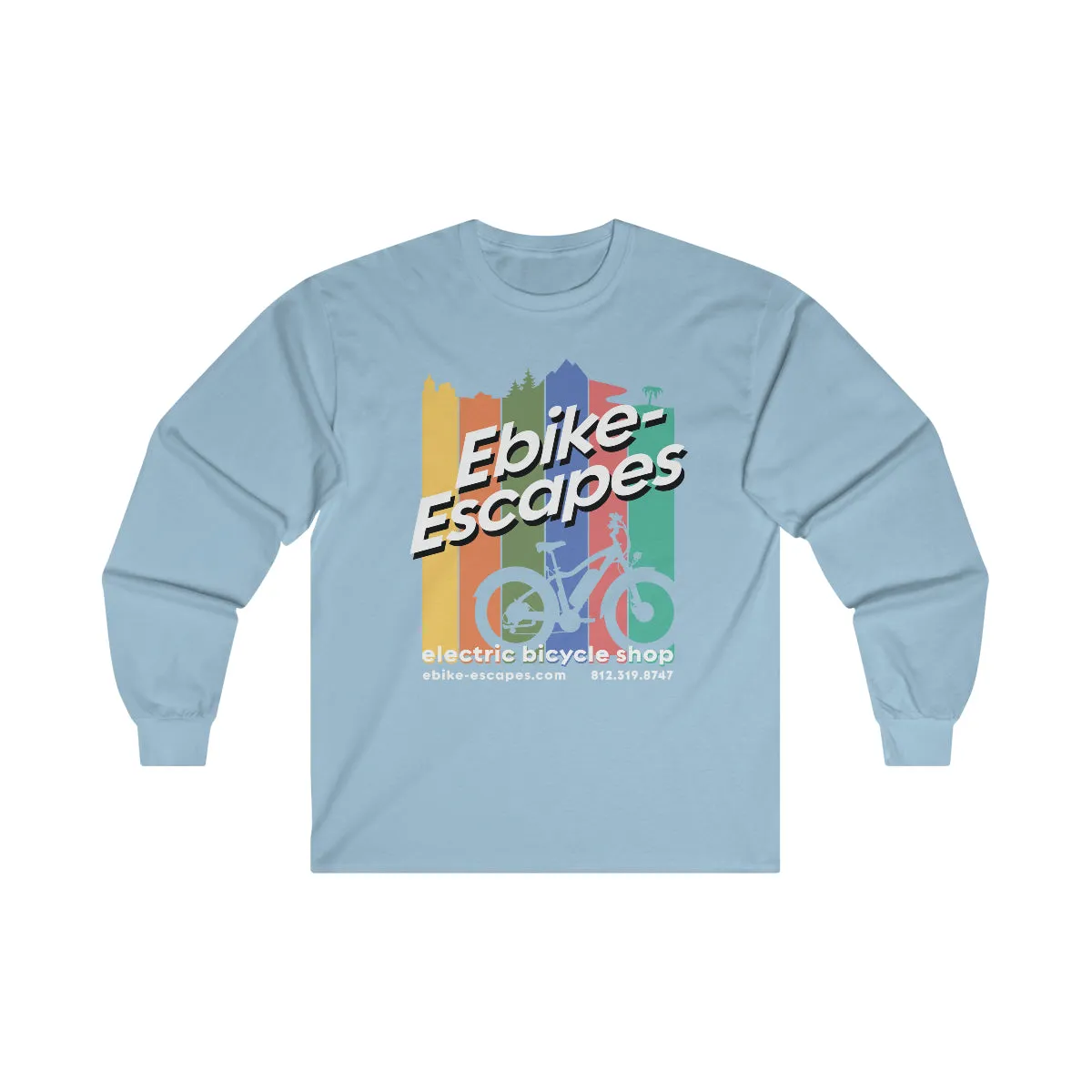 Ebike-Escapes: Electric Therapy Cycologist - Unisex Ultra Cotton Long Sleeve Ebike Shirt