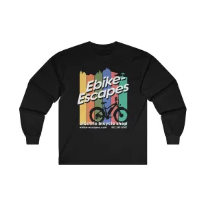 Ebike-Escapes: Electric Therapy Cycologist - Unisex Ultra Cotton Long Sleeve Ebike Shirt