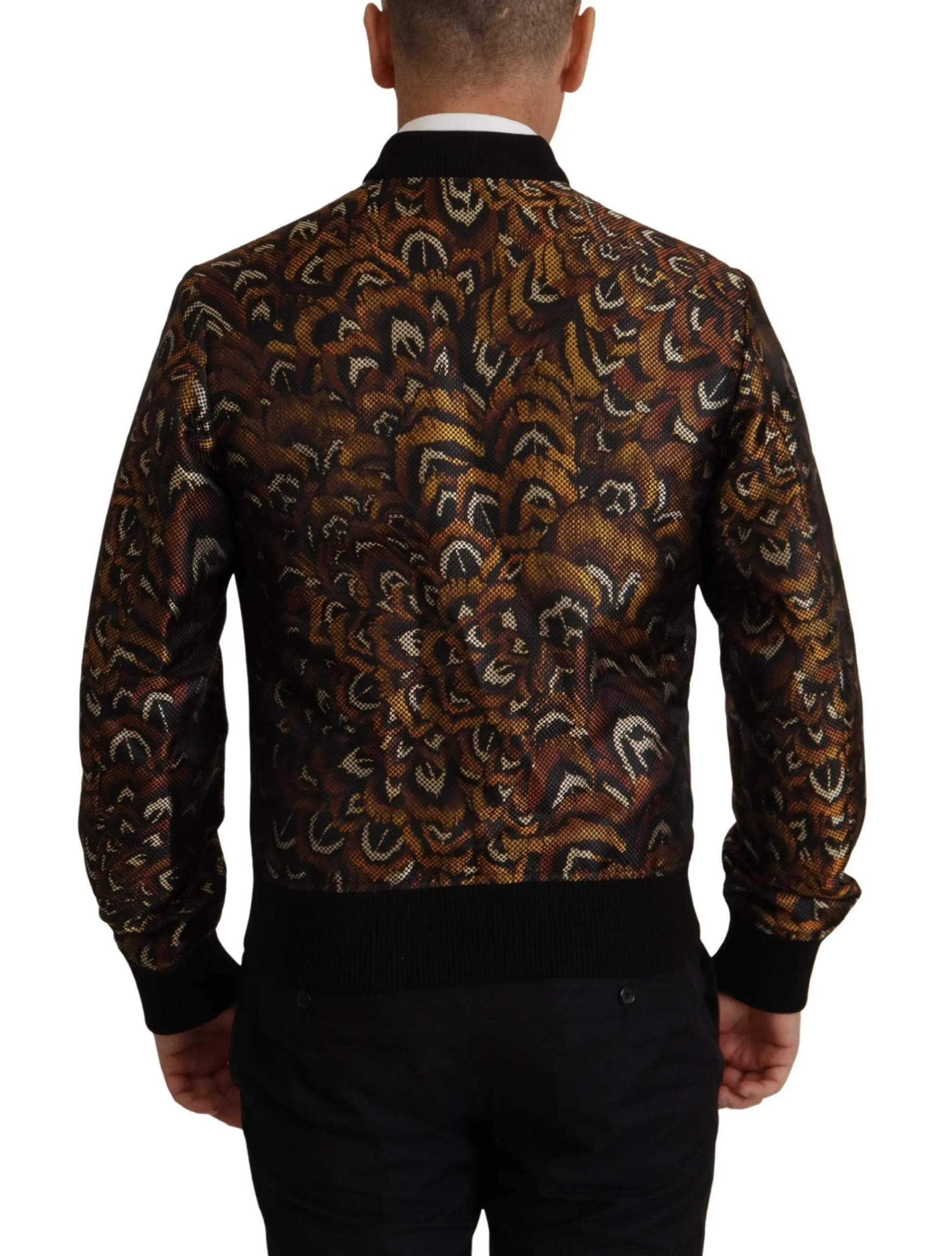 Elegant Brown Blouson Jacket