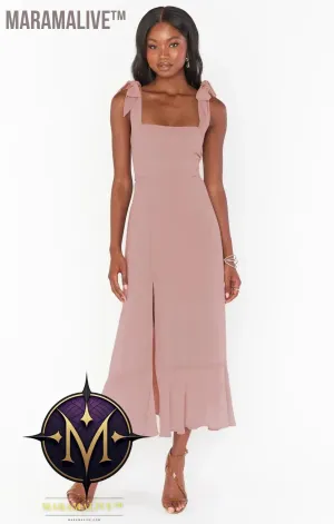 Elegant Fashion Women'S Temperament Commuter Slit Dress Solid Color Fallow Skirt Urban Style High-Waisted A-Line Dress