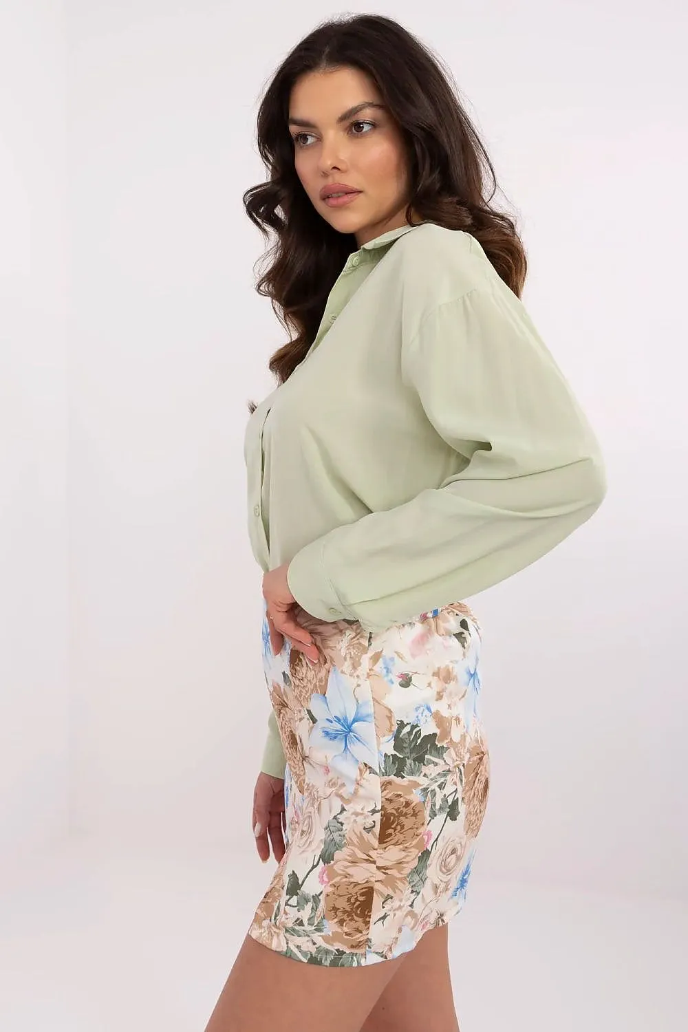 Elegant floral pattern stylish skorts
