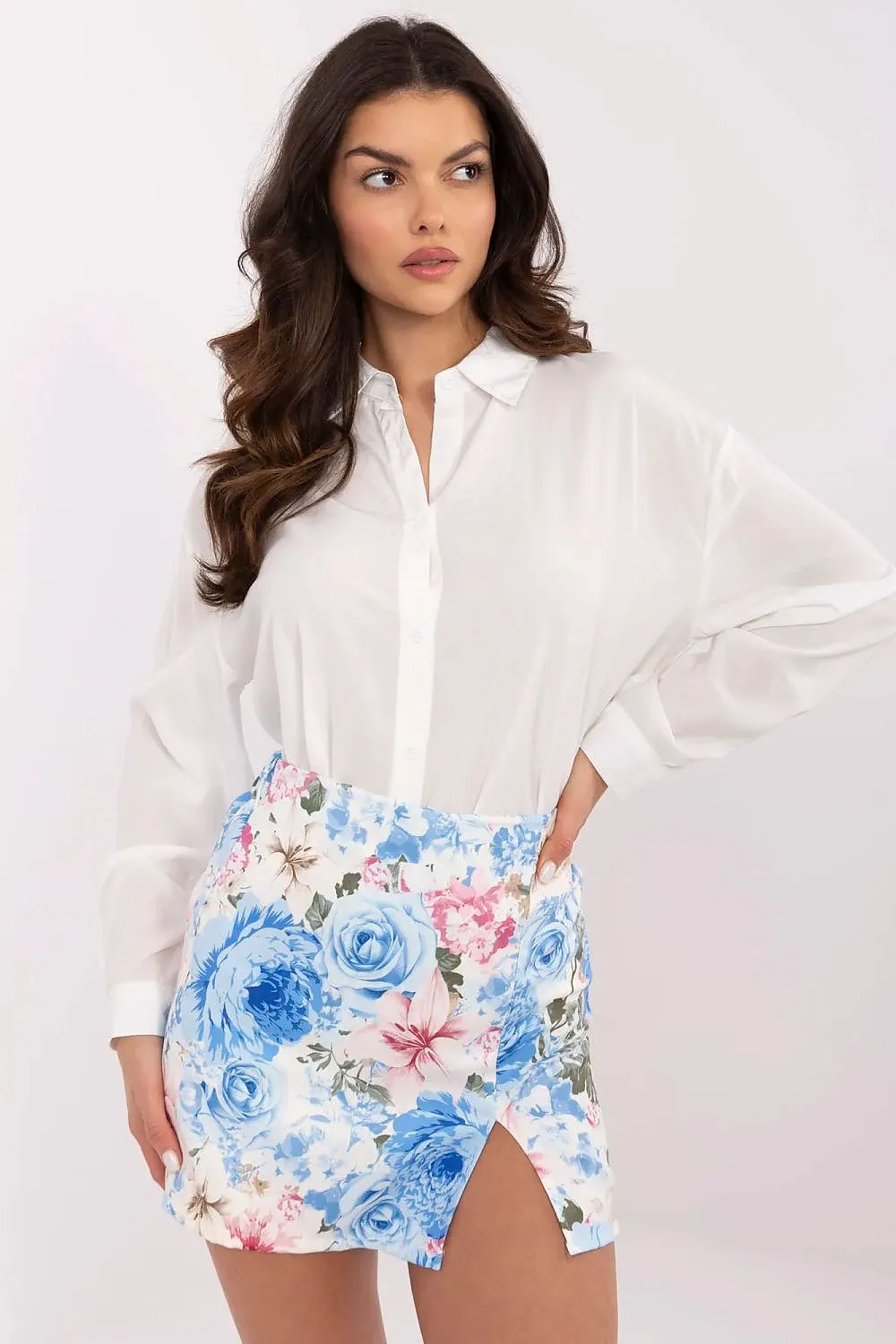 Elegant floral pattern stylish skorts