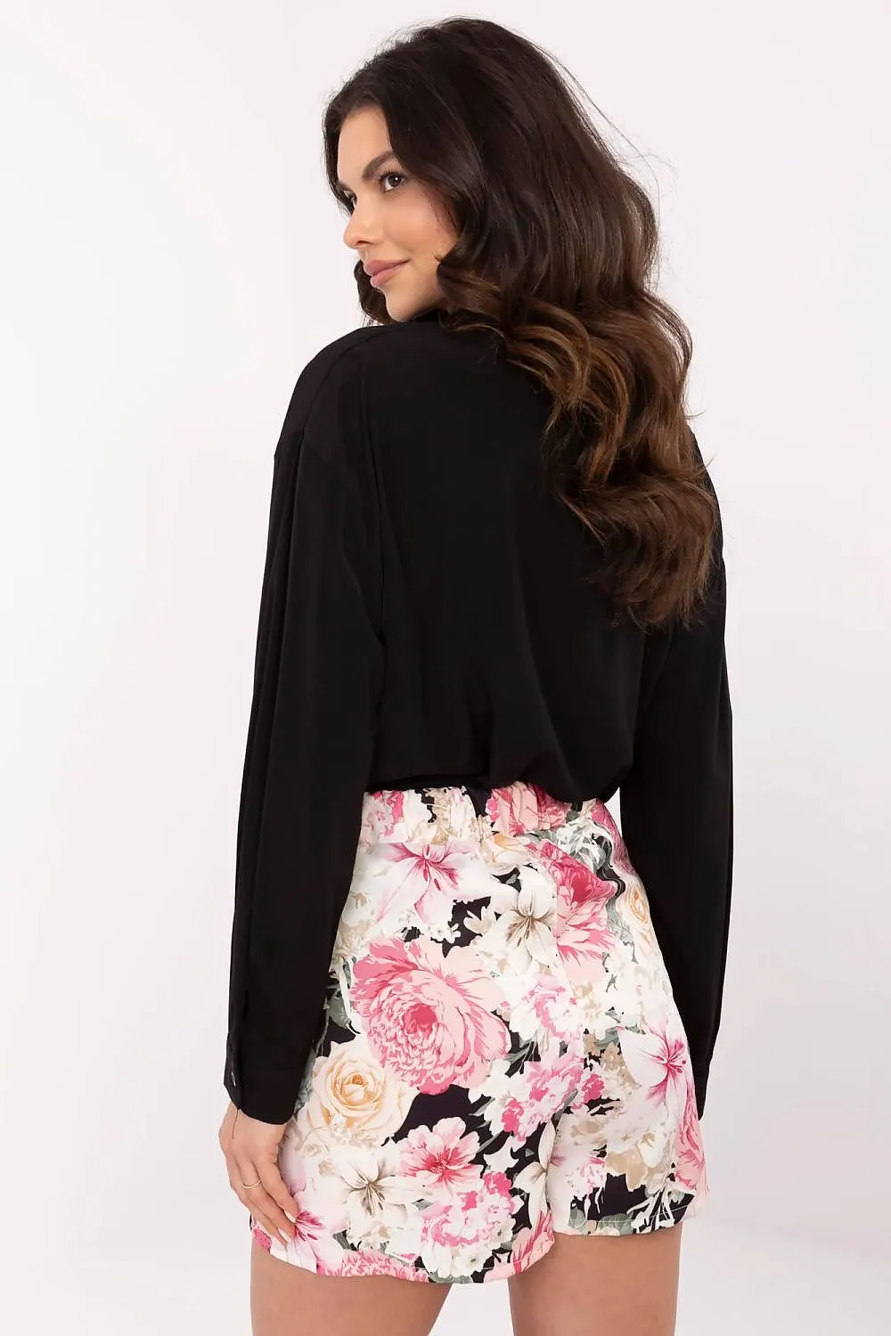 Elegant floral pattern stylish skorts