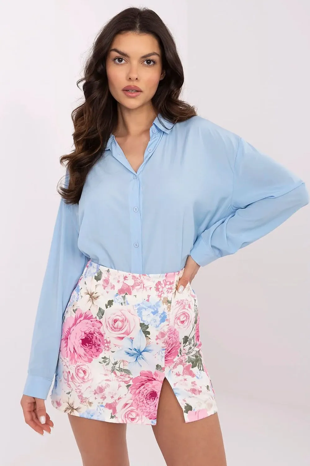 Elegant floral pattern stylish skorts