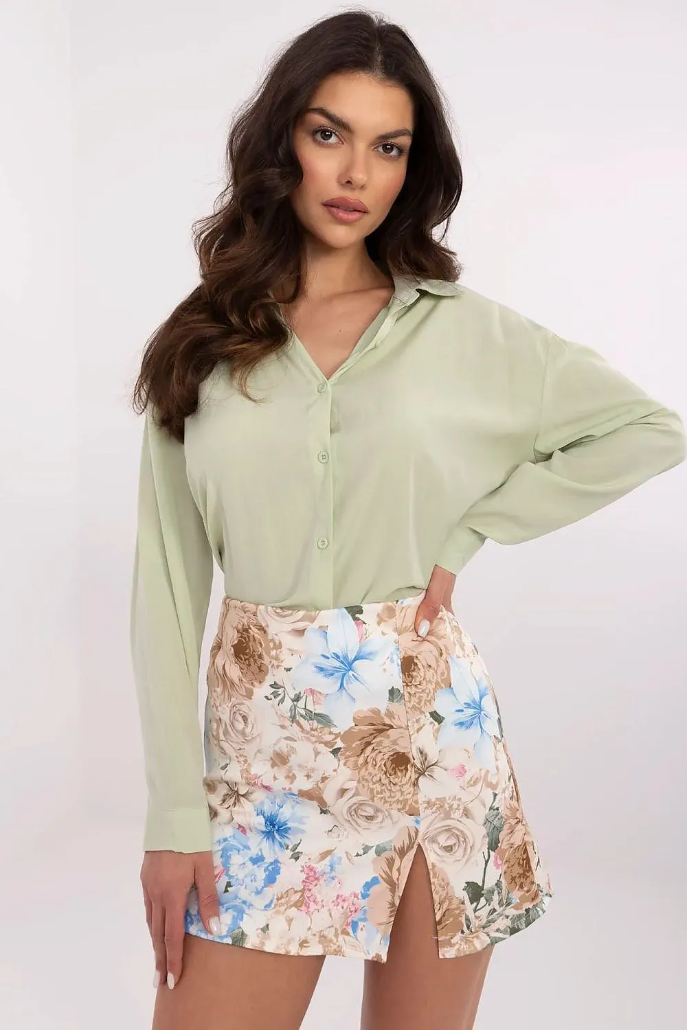 Elegant floral pattern stylish skorts