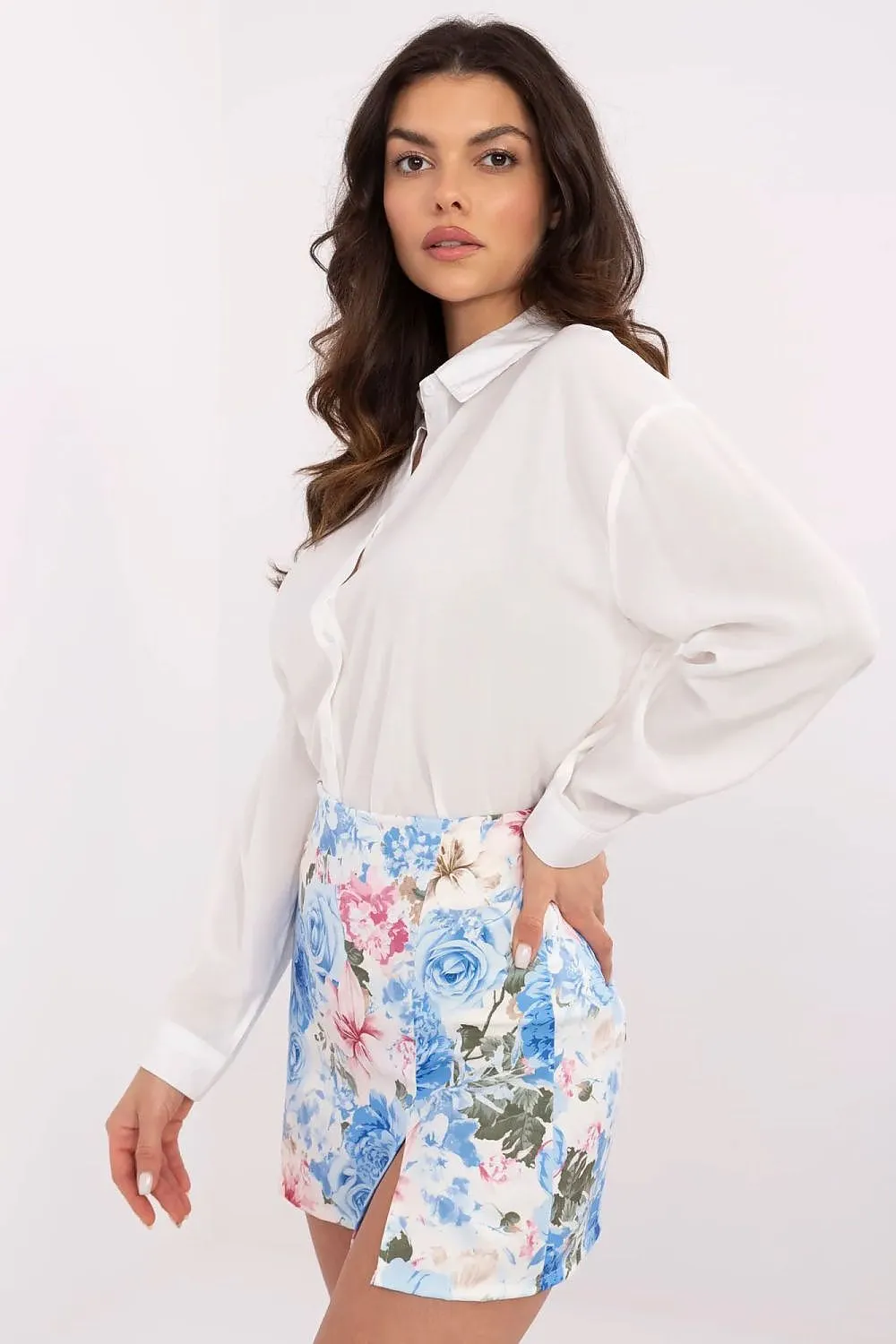Elegant floral pattern stylish skorts