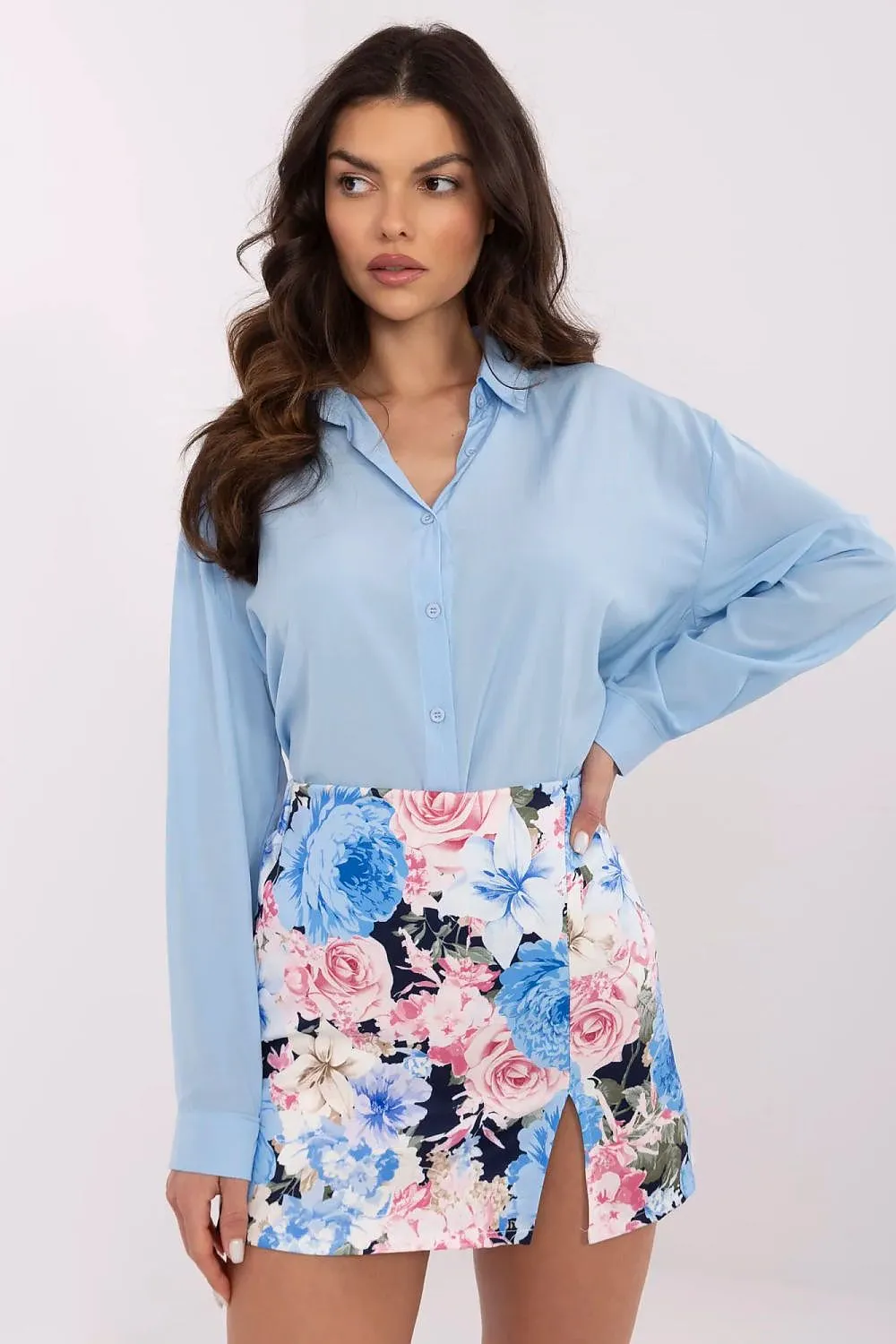 Elegant floral pattern stylish skorts