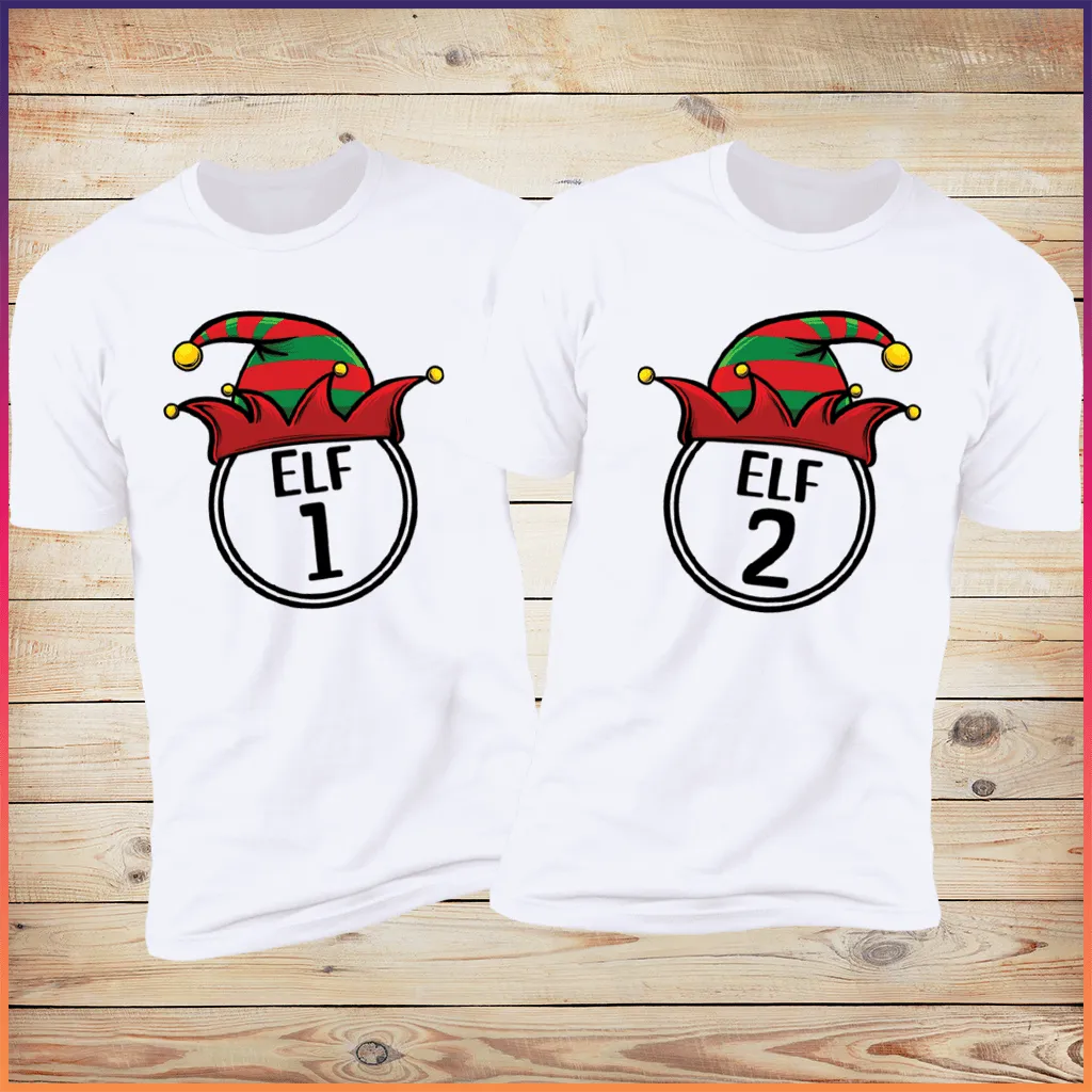 Elf 1 & Elf 2 | Deluxe White Tees