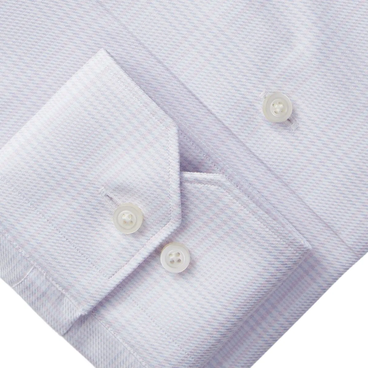 Emanuel Berg Light Pink and Blue Check Dress Shirt