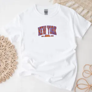 Embroidered New york T-shirt, new york city sweatshirt, new yorker sweatshirt, east coast sweatshirt, new york lover gift, nyc sweatshirt for women
