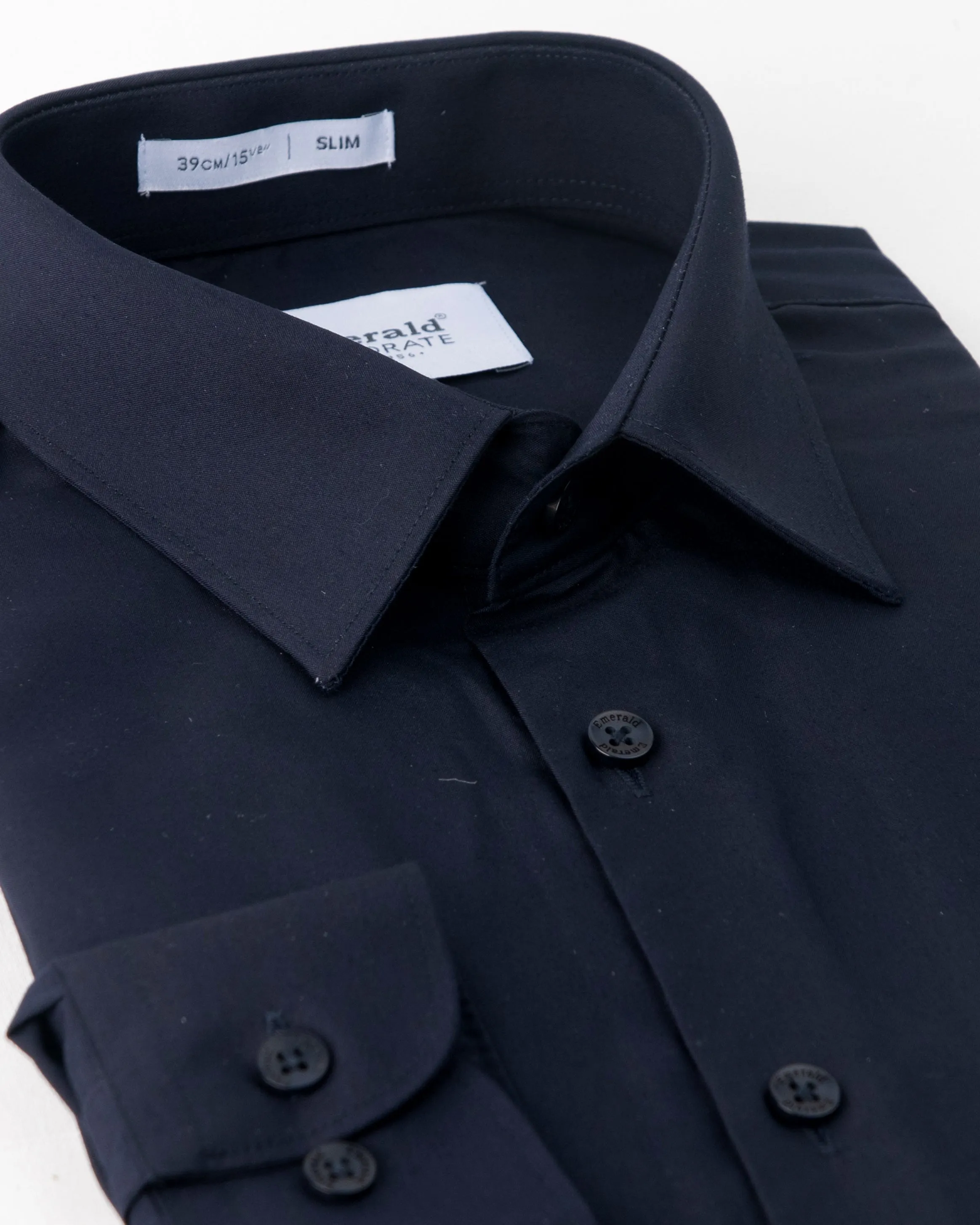 Emerald Corporate Plain Slim Fit-Midnight