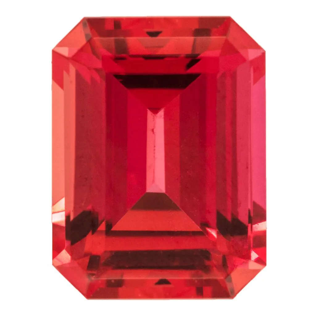 Emerald FAB Lab-Grown Padparadscha Sapphire Gems