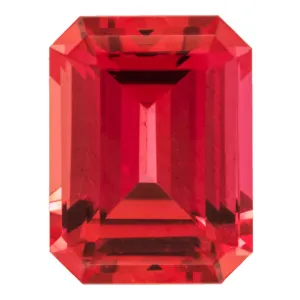Emerald FAB Lab-Grown Padparadscha Sapphire Gems