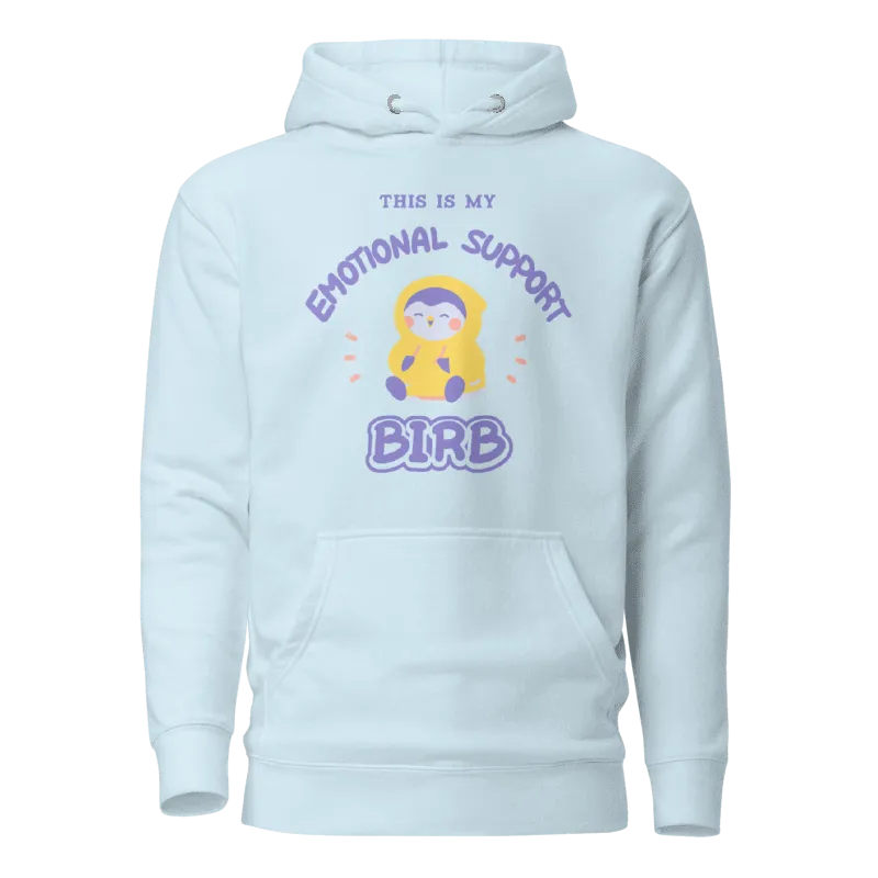 Emotional Support Birb Hoodie – Cozy, Soft, and Comforting Pullover
