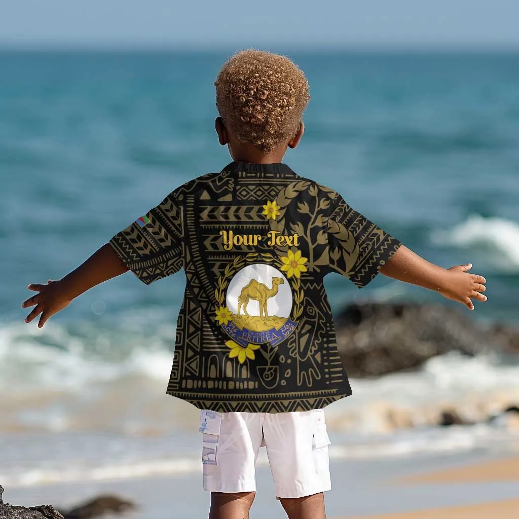 Enkutatash Eritrea New Year Kid Hawaiian Shirt Eritrean Camel African Pattern LT01