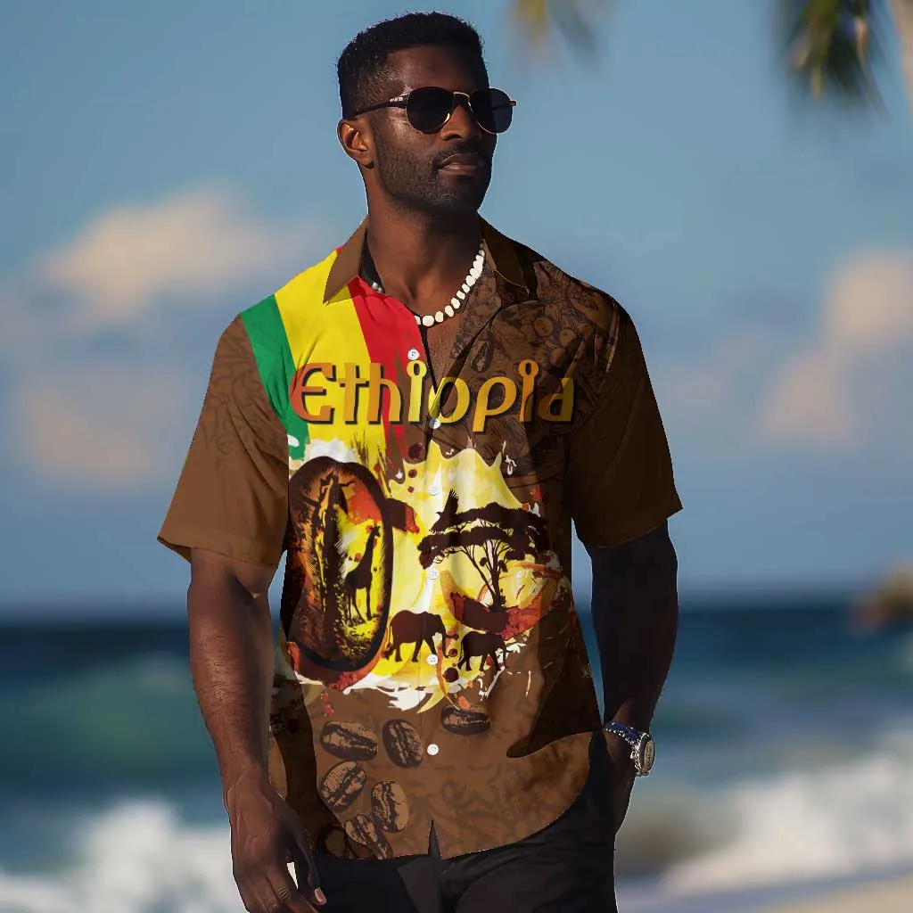 Ethiopia's Pride - Coffee Culture Hawaiian Shirt LT03
