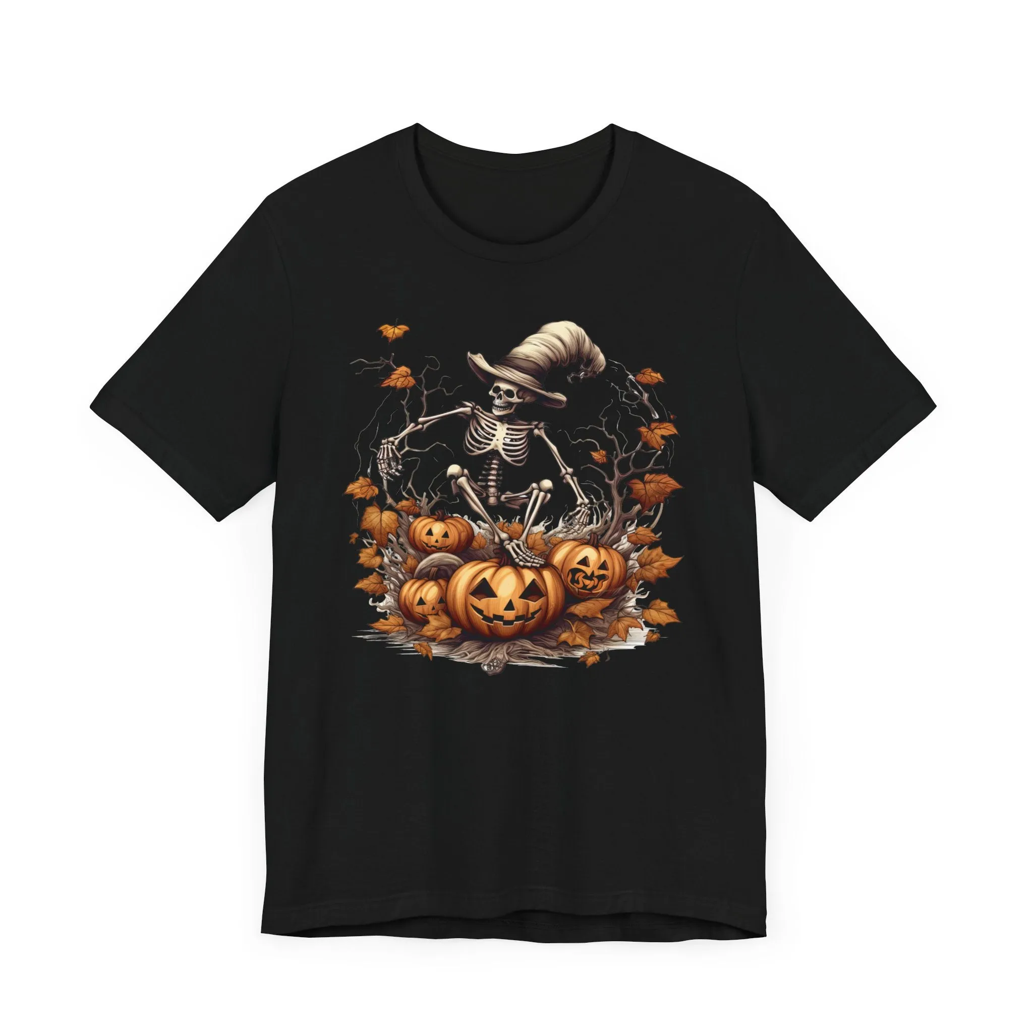 Fall Skeleton 3 Unisex Jersey Short Sleeve Tee