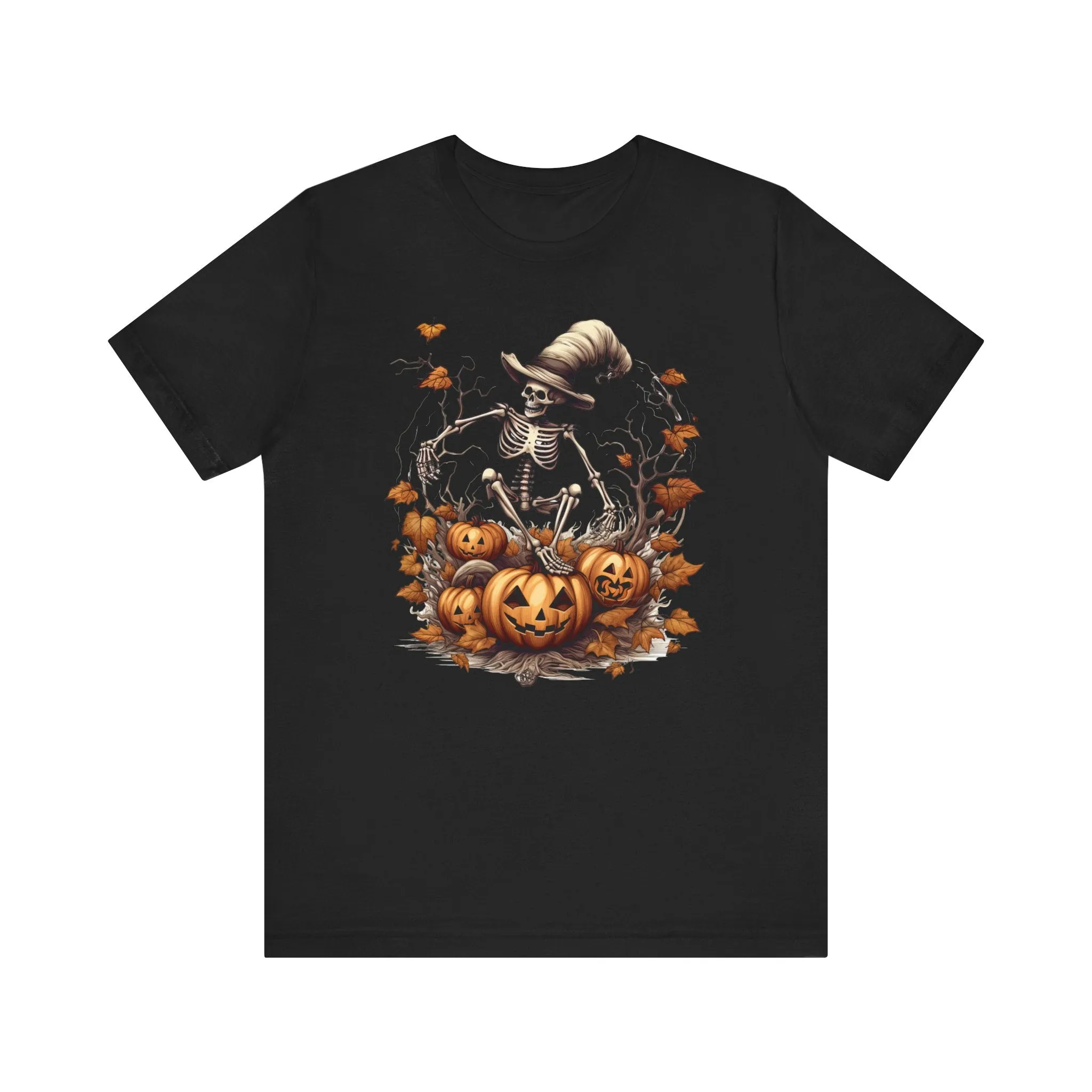 Fall Skeleton 3 Unisex Jersey Short Sleeve Tee