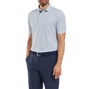 Figure Print Lisle Print Polo Shirt