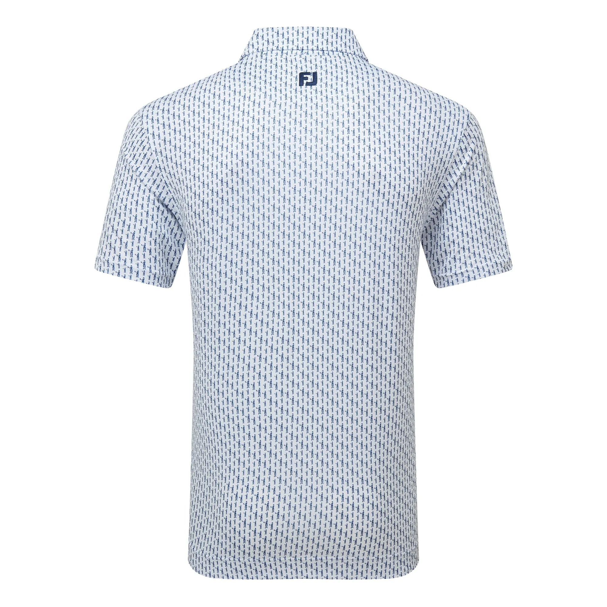Figure Print Lisle Print Polo Shirt