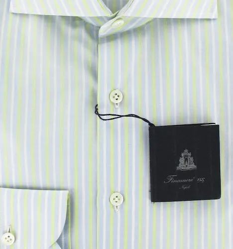 Finamore Napoli Light Blue Shirt – Size: 15.75 US / 40 EU