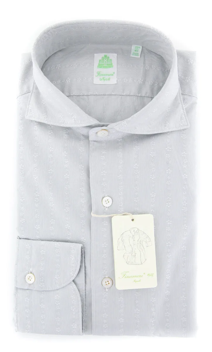 Finamore Napoli Light Gray Shirt - Extra Slim