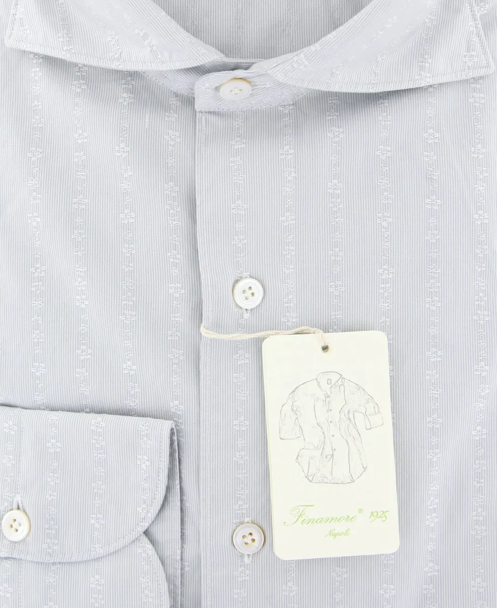 Finamore Napoli Light Gray Shirt - Extra Slim
