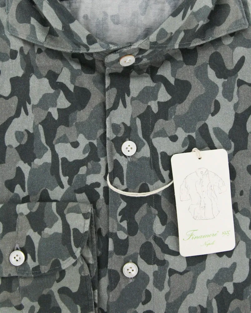 Finamore Napoli Light Gray Shirt - Slim
