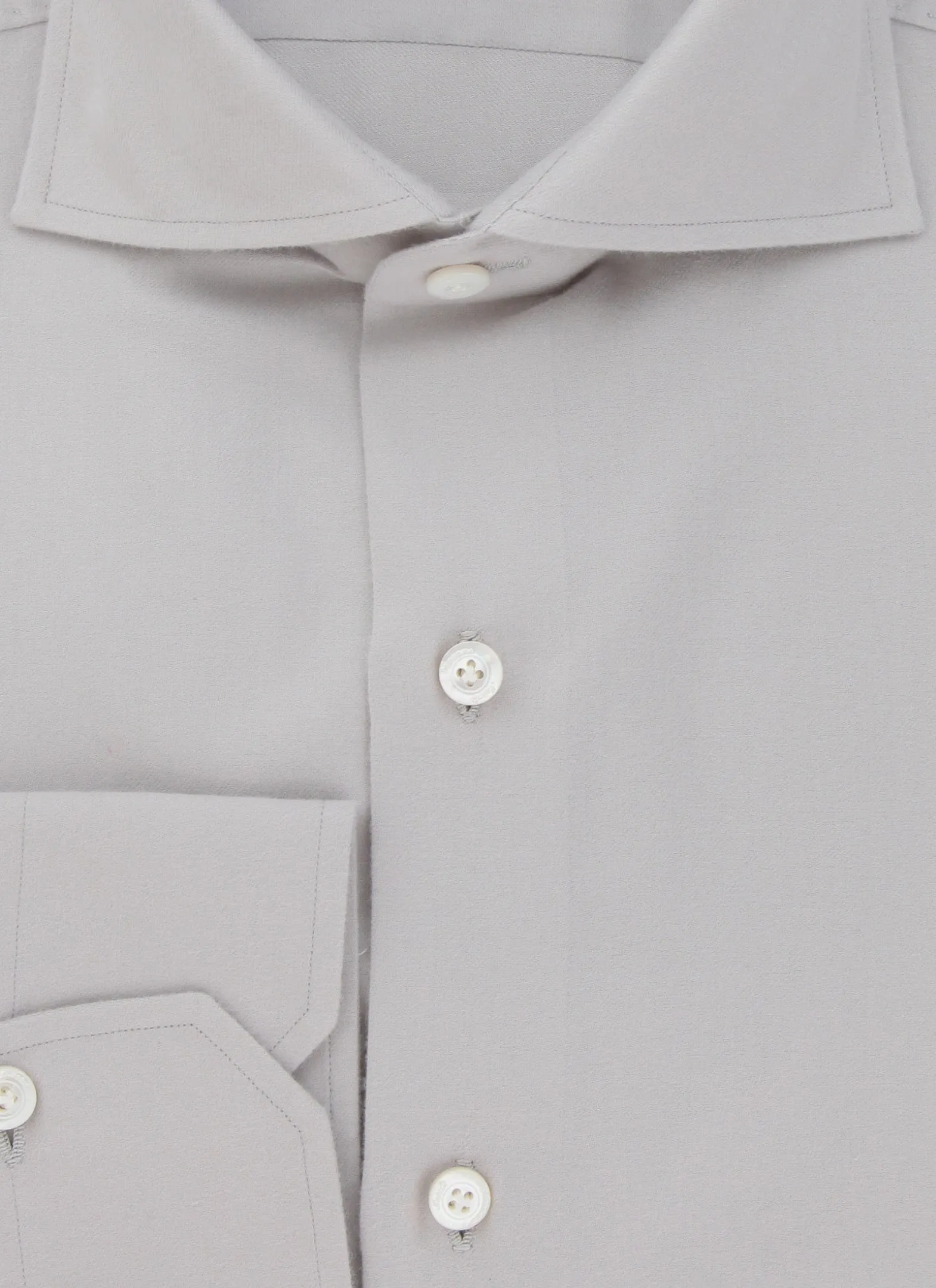 Finamore Napoli Light Gray Shirt - Slim
