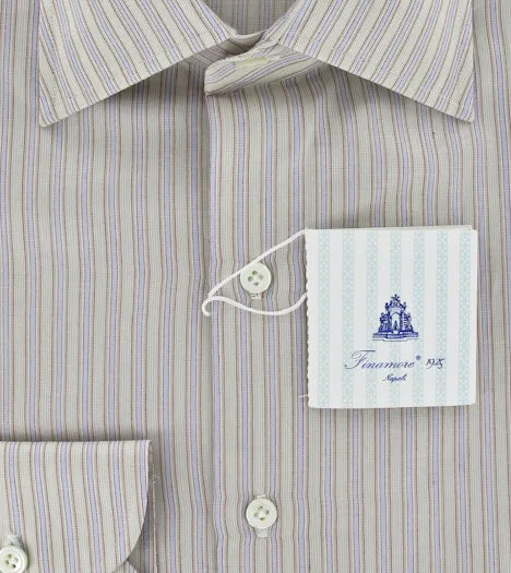 Finamore Napoli Light Green Shirt – Size: 15.75 US / 40 EU