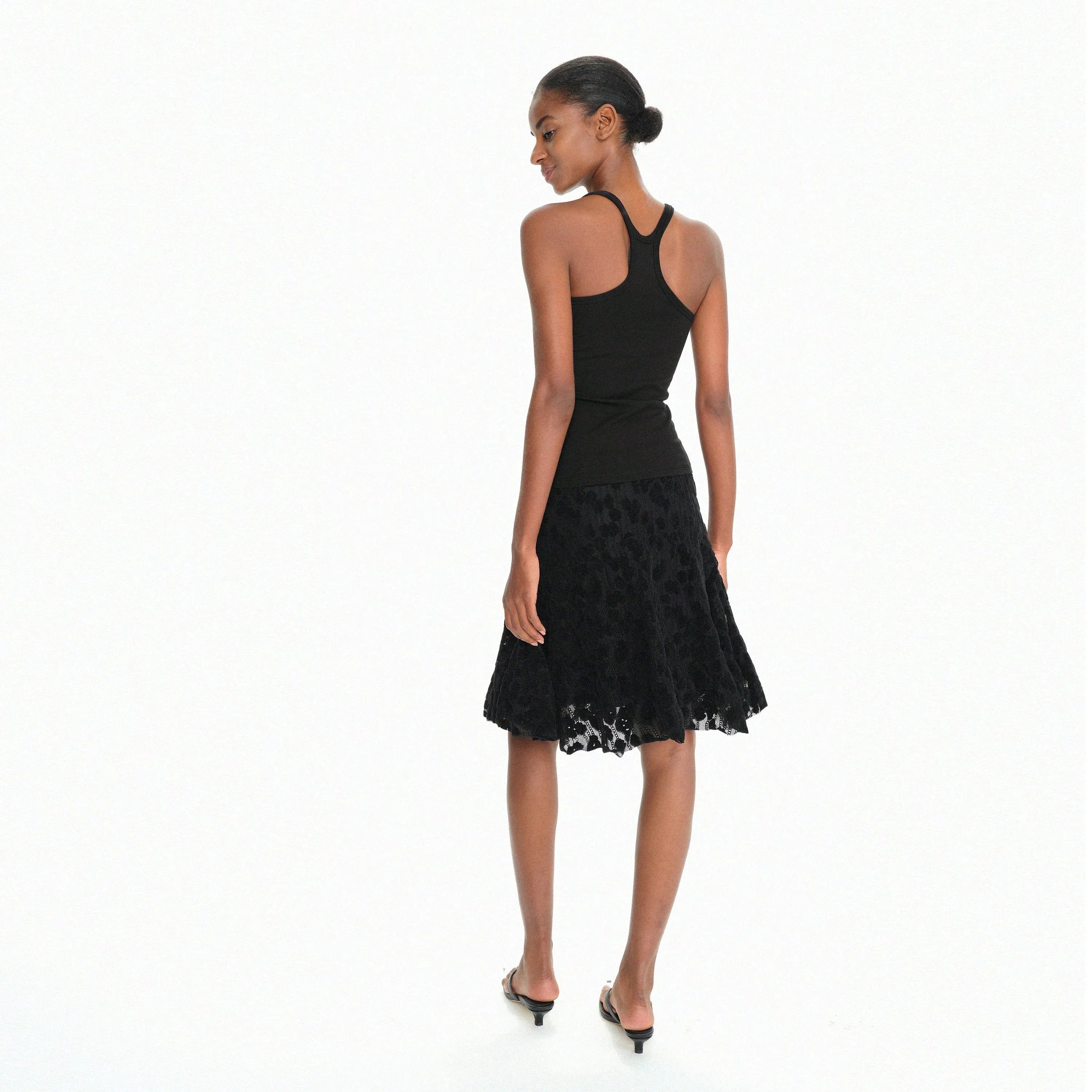 Floral Lace Skirt Set