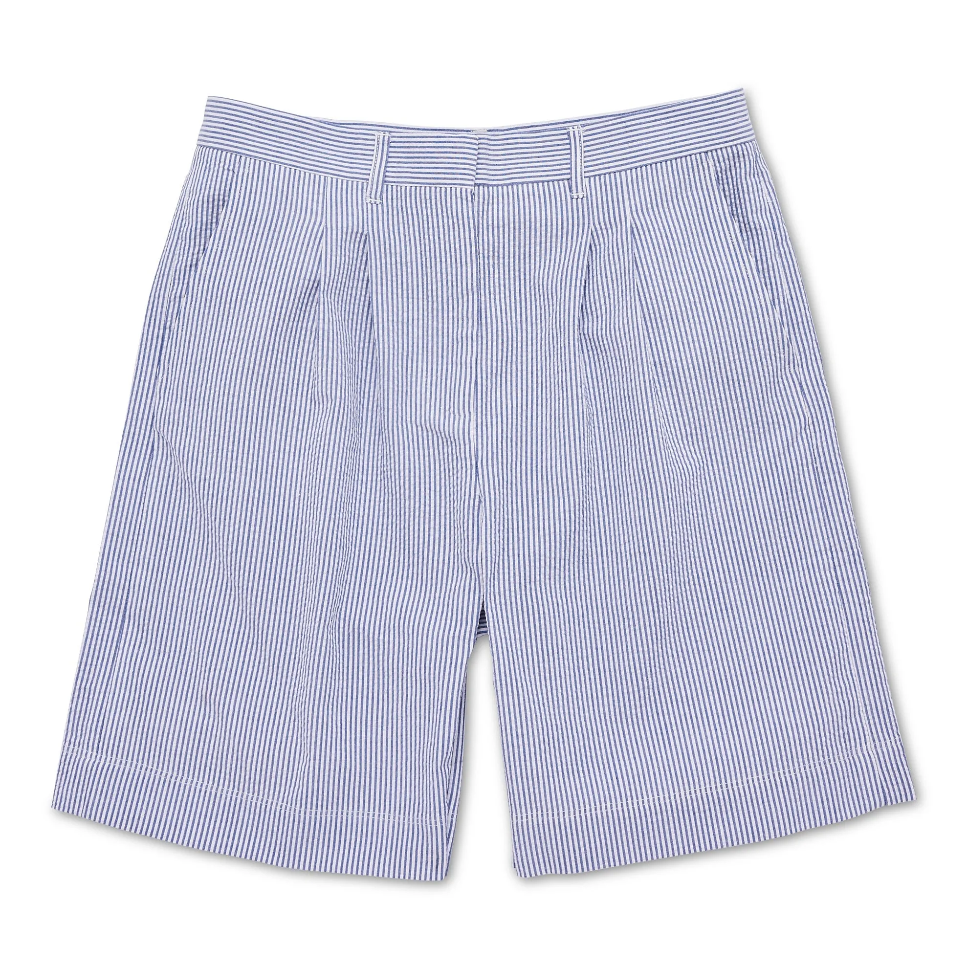 Florentine Seersucker Pleated Short