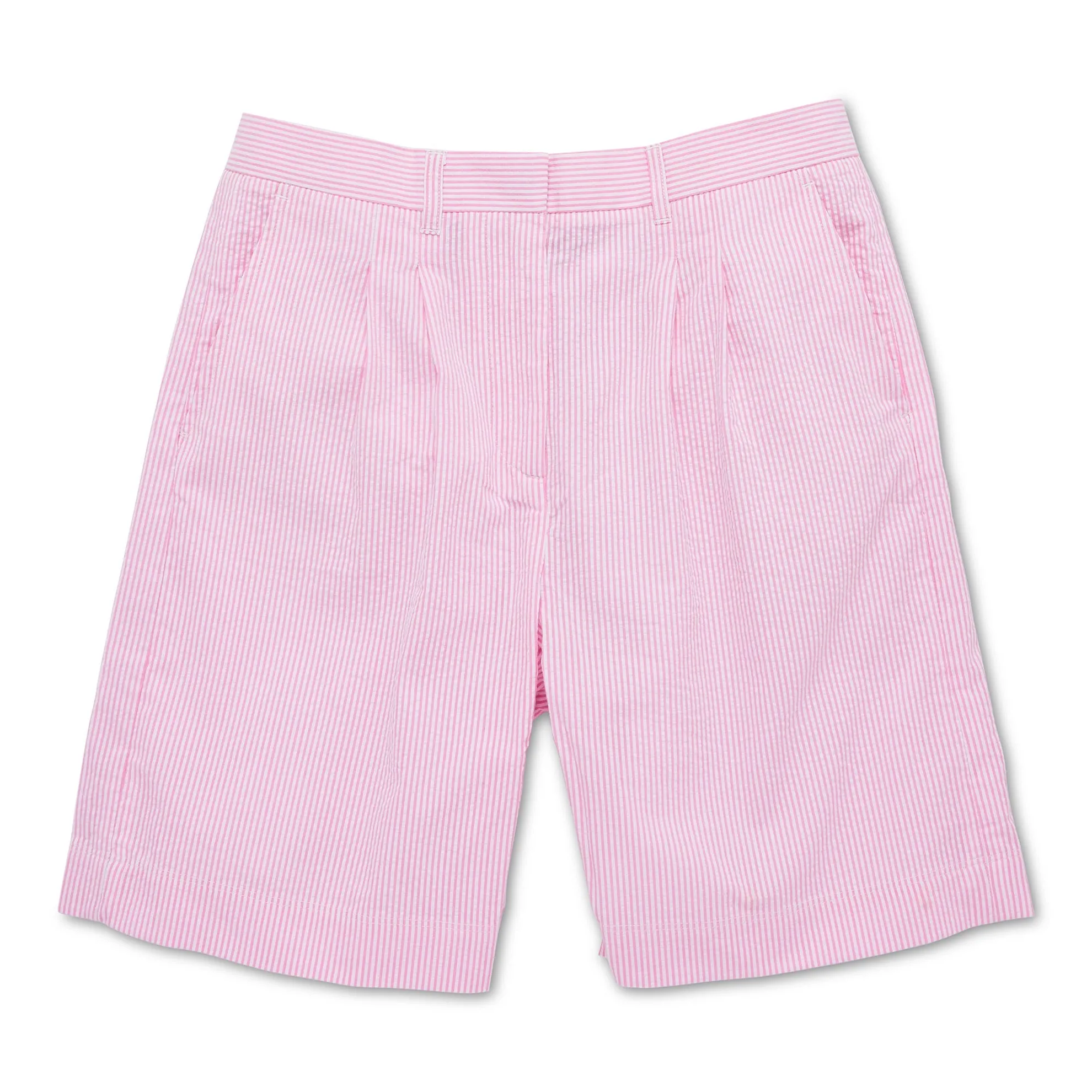 Florentine Seersucker Pleated Short