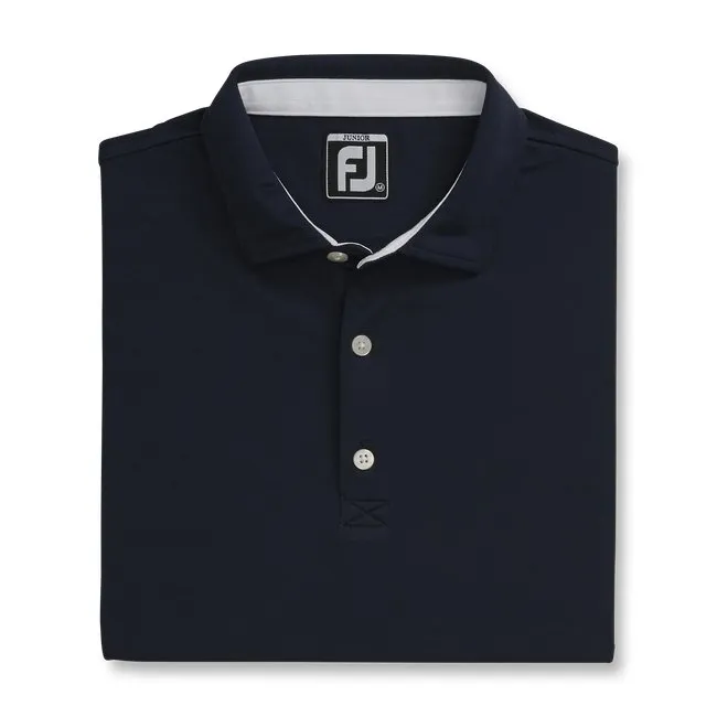 FootJoy Boy's SOLID PIQUE SELF NAVY