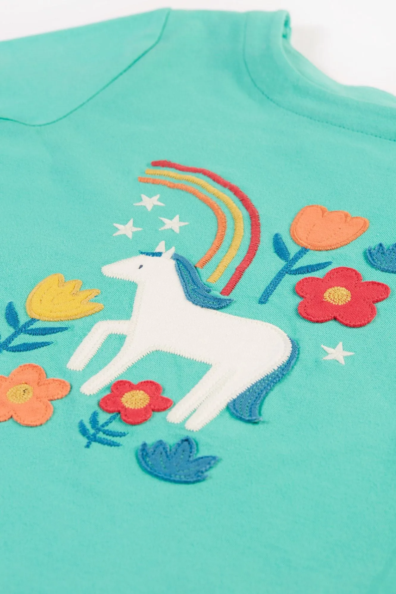 Frugi Anna Top 500173A4paqh Aqua Horse