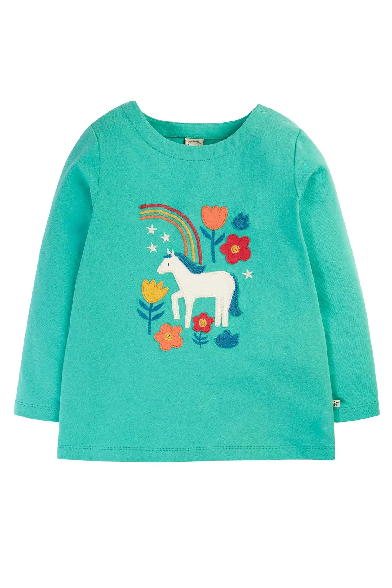 Frugi Anna Top 500173A4paqh Aqua Horse