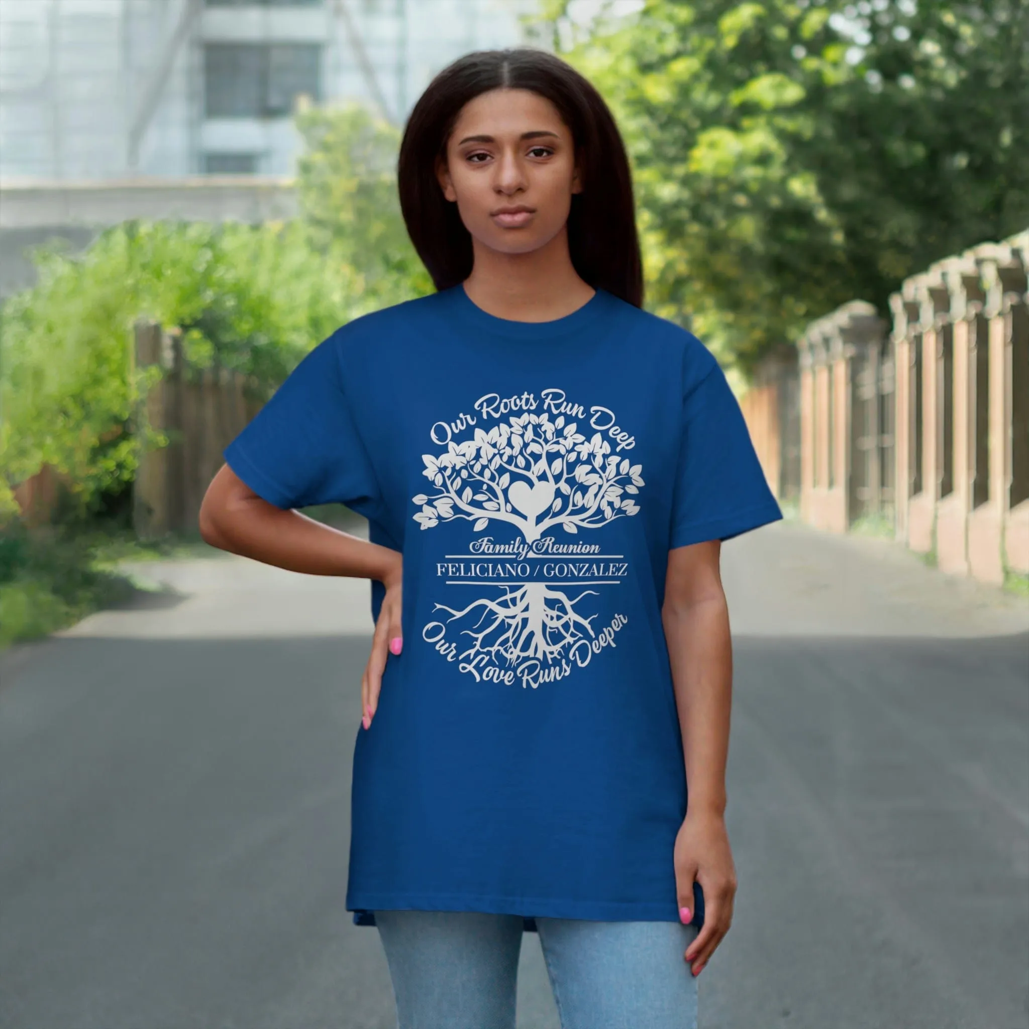 Full Size Extra-light Weight Tee Blue & Red