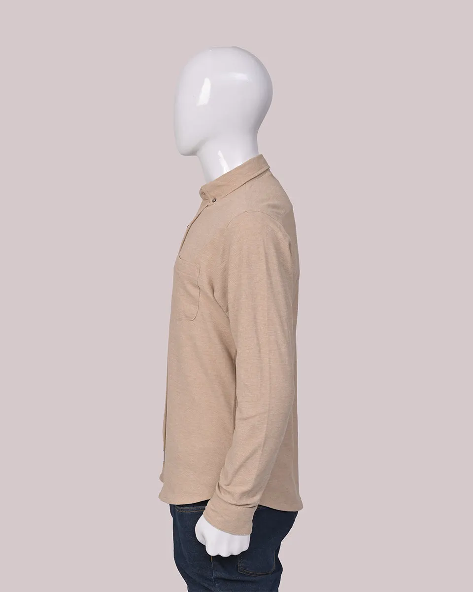Full Sleeves Shirt Beige