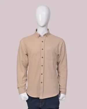 Full Sleeves Shirt Beige