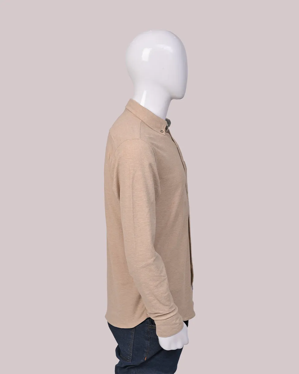 Full Sleeves Shirt Beige