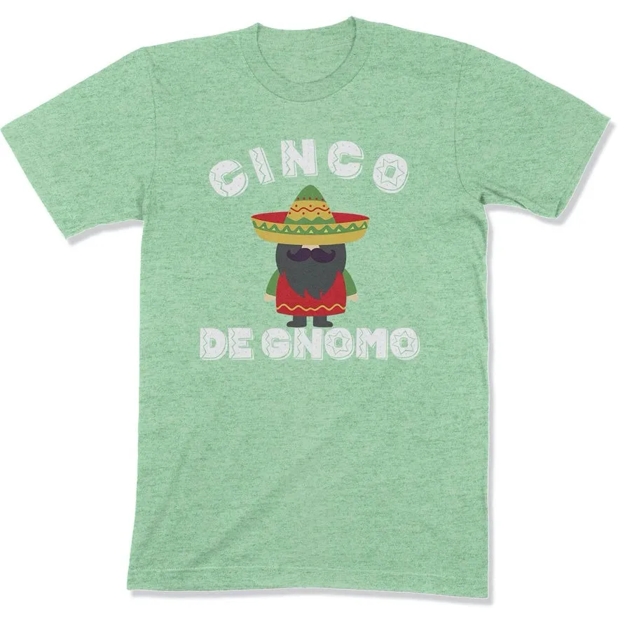 Funny Cinco De Mayo Gnome Unisex T Shirt For Men Women Adult - Punny Cinco De Gnomo Gnome Tees