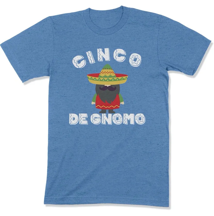Funny Cinco De Mayo Gnome Unisex T Shirt For Men Women Adult - Punny Cinco De Gnomo Gnome Tees