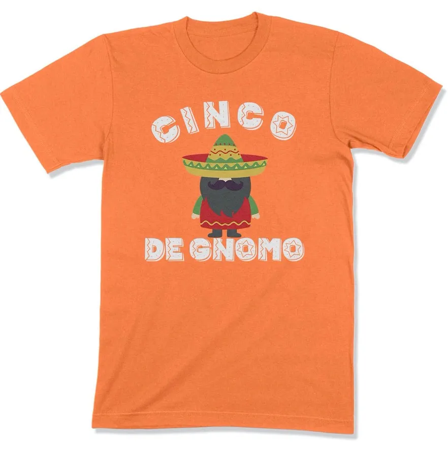 Funny Cinco De Mayo Gnome Unisex T Shirt For Men Women Adult - Punny Cinco De Gnomo Gnome Tees